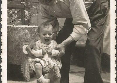 1944: With granpa Miquel