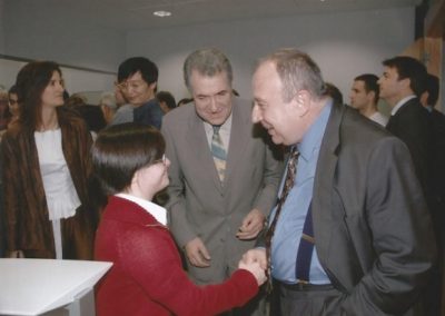 2008: At the CRM with the Secretary of State for Universities and Mari Paz